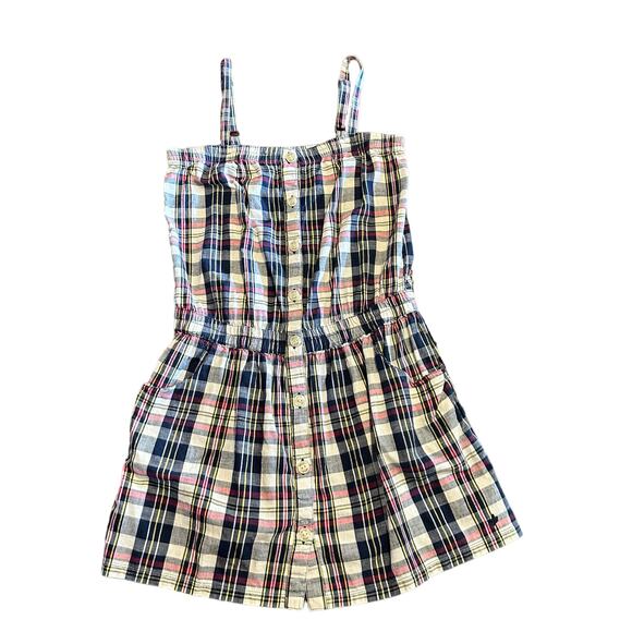 aerie Dresses & Skirts - Aerie plaid dress with removable straps and pockets Medium